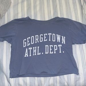 Brandy Melville blue cropped short sleeve